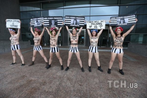 FEMEN «атакували» Європарламент. ФОТО