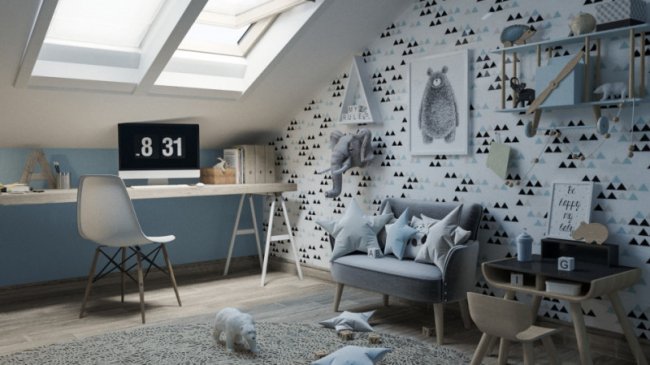 Варіант дизайну для дитячої кімнати