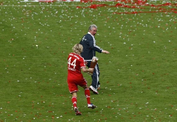 Як Тимощук святкував чемпіонство «Баварії». ФОТО