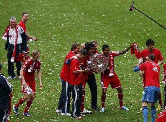 Як Тимощук святкував чемпіонство «Баварії». ФОТО