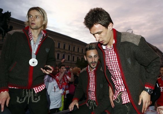 Як Тимощук святкував чемпіонство «Баварії». ФОТО