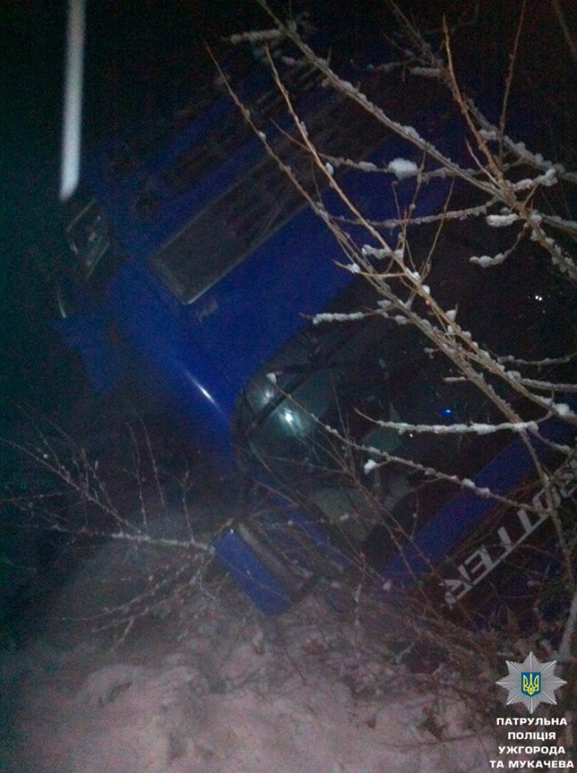 На Закарпатті з траси злетіла фура з пивом. ФОТО