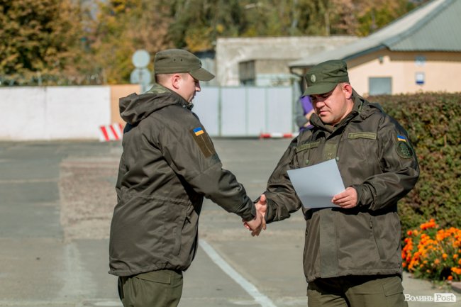 У Луцьку з Днем захисника України привітали нацгвардійців. ФОТО