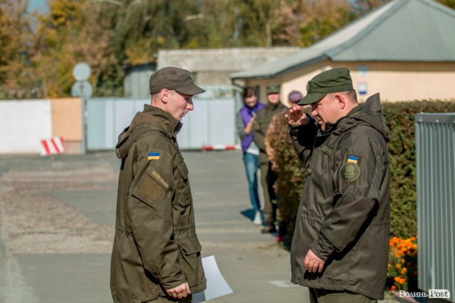 У Луцьку з Днем захисника України привітали нацгвардійців. ФОТО