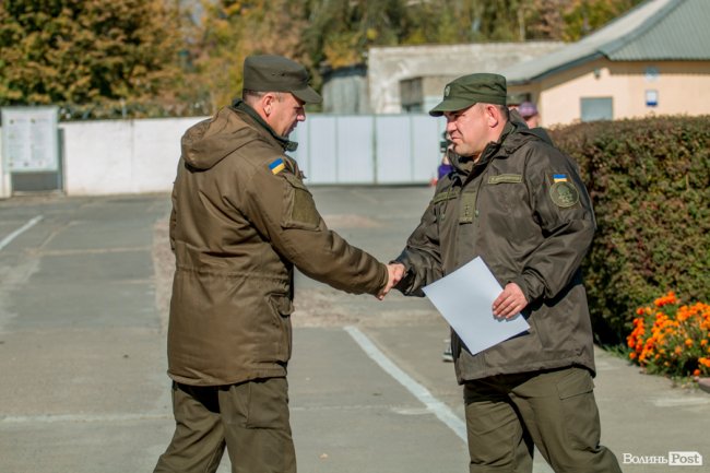У Луцьку з Днем захисника України привітали нацгвардійців. ФОТО
