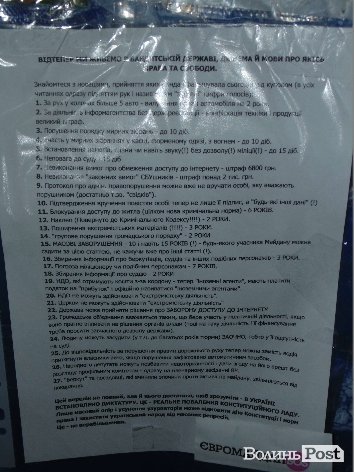 Євромайдан у Луцьку після прийняття скандальних законів. ФОТО
