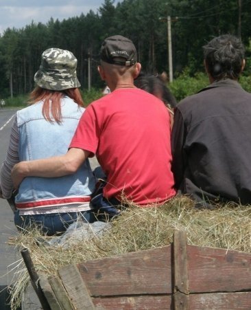 Третій - зайвий?!? (підглянутий кадр під час фотомандрівки Волинню). На дорогах Маневиччини. 10.07.2009р.  Автор Світлана Зозуля