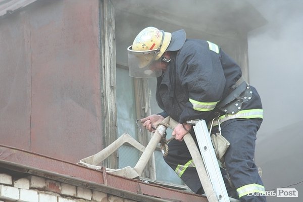 Пожежа в центрі Луцька. ФОТОРЕПОРТАЖ