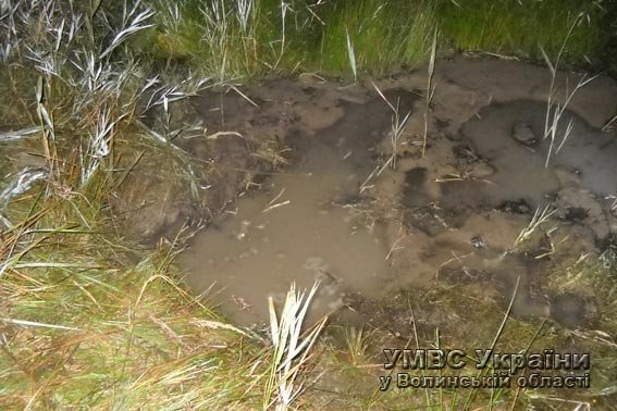 Мешканець Рівненщини видобував бурштин на Волині. ФОТО