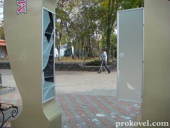 У Ковелі розтрощили «Мандруючу книгу». ФОТО