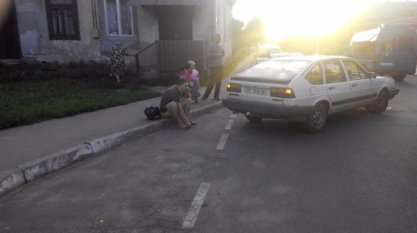 У Ковелі мотоцикл потрапив під колеса мікроавтобуса