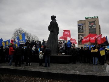 У Луцьку вимагають відставки Януковича, Азарова і Клімчука