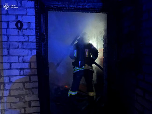 На Волині горів житловий будинок