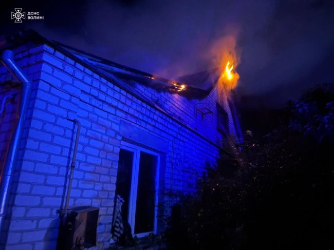 На Волині горів житловий будинок