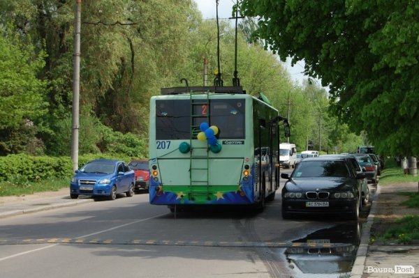 У Луцьку з’явився «європейський» тролейбус 