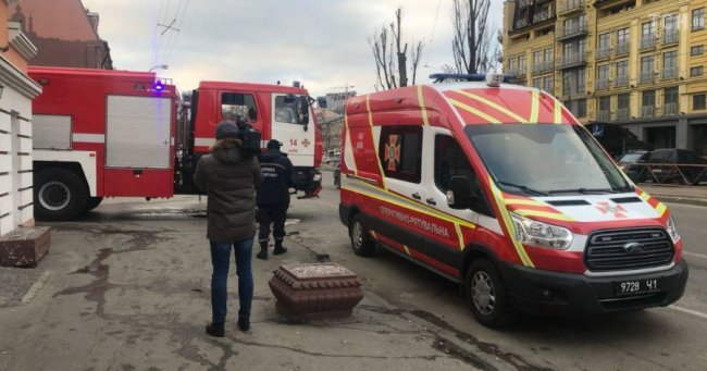 У Києві горіла будівля Мінфіну