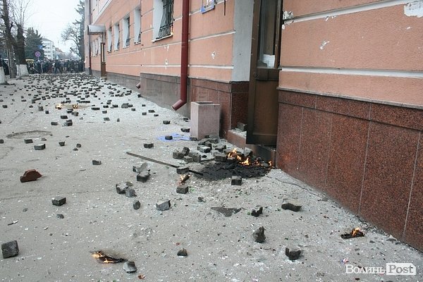 Штурм волинської міліції. ФОТО