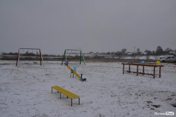 Гузь відкривав майданчики в окрузі попри снігопади*