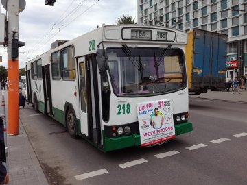 Перебігала на червоне: у Луцьку тролейбус наїхав на жінку. ФОТО