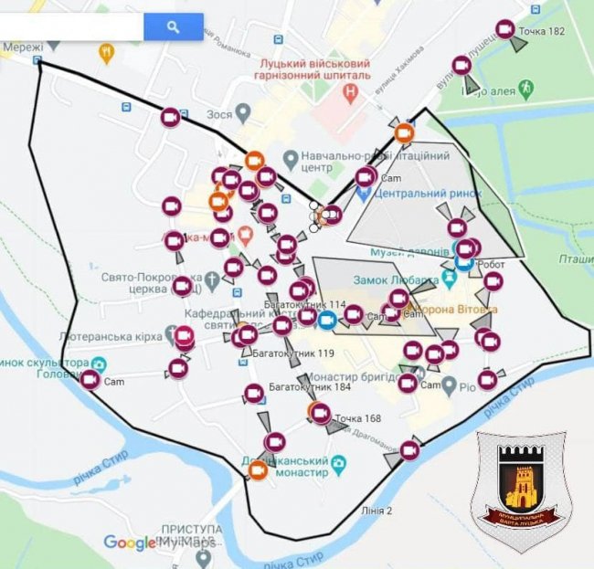Щоб поменшало вандалізму і написів на мурах замку: в історичній частині Луцька встановлять камери