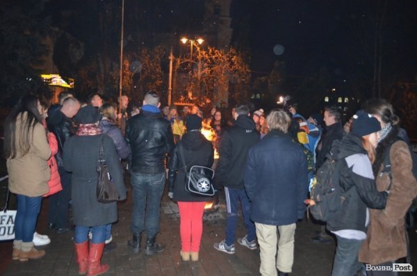 У Луцьку знову запанувала атмосфера Євромайдану. ФОТО