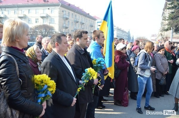 У Луцьку вшанували пам'ять Шевченка. ФОТО