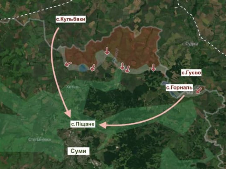 Росіяни дотягнулися ствольною артилерією до передмістя Сум