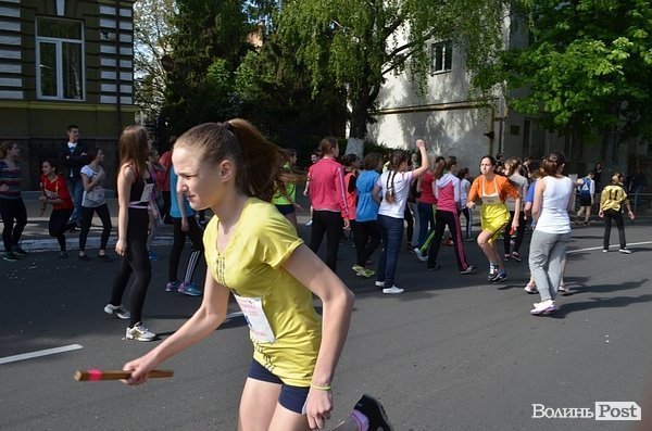 У Луцьку – легкоатлетична естафета. ФОТО