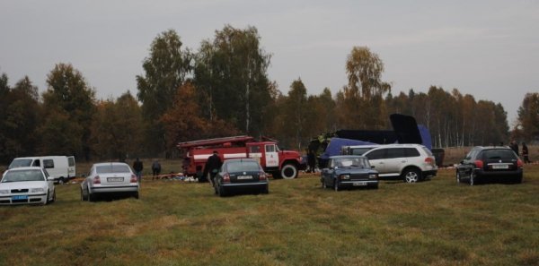 Фото катастрофи літака на Волині