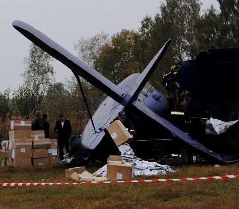 Фото катастрофи літака на Волині