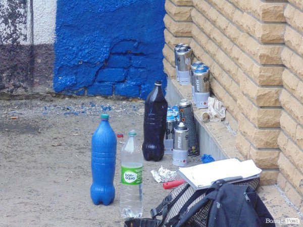 Луцький райтер присвятить графіті протистоянню в Україні. ФОТО