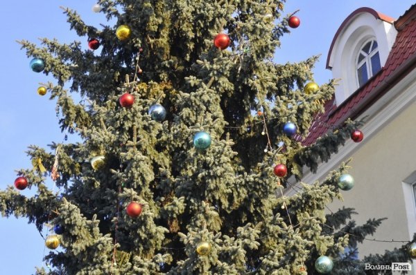 Новий Рік приходить: Луцькі ялинки прикрашають
