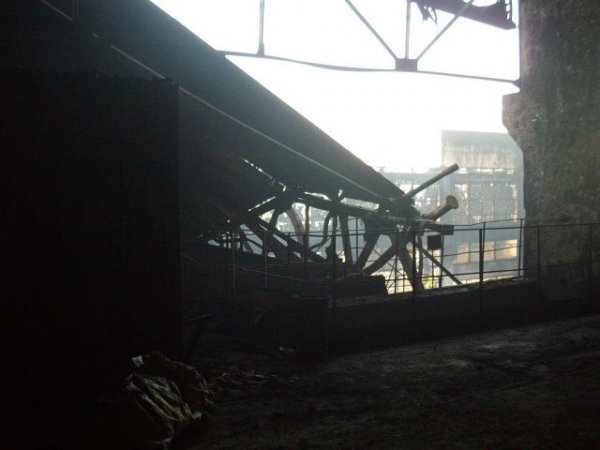 Фото згорілої електростанції