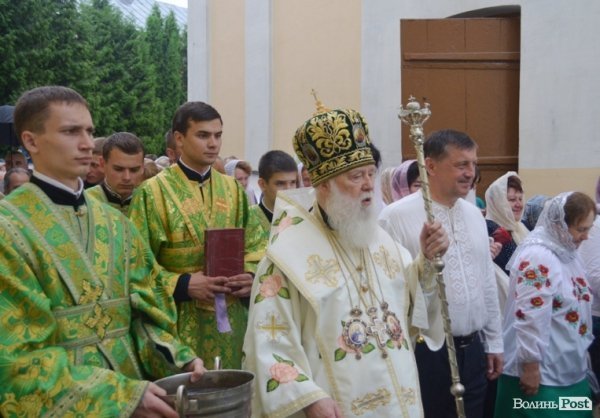Патріарх Філарет очолив храмове свято у соборі в Луцьку