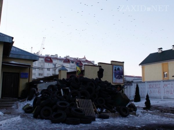 Блокування ВВшників у Львові. ФОТО
