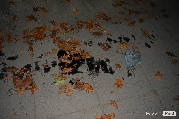 «Брудні» наслідки смолоскипної ходи у Луцьку. ФОТО