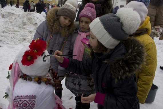 У Вінниці зліпили майже 300 сніговиків. ФОТО