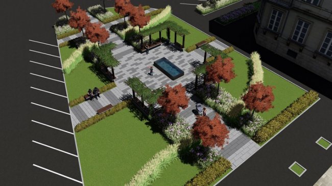 Показали, яким має бути сквер на місці квіткового ринку в Луцьку