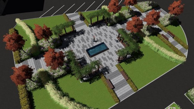 Показали, яким має бути сквер на місці квіткового ринку в Луцьку