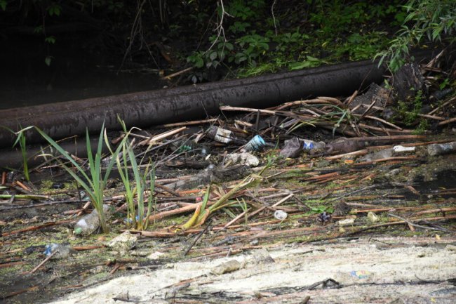 Через сміття не було протоку води: у Луцьку очистили русло Сапалаївки 