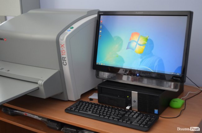 Луцькій поліклініці замість древнього рентгену купили новий. ФОТО