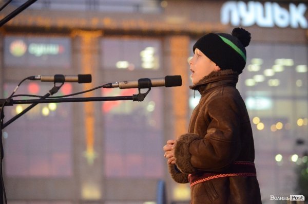 У Луцьку запалили новорічну ялинку. ФОТО