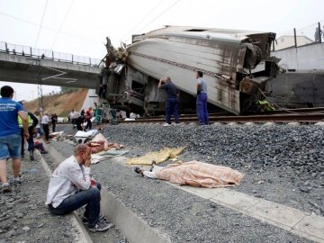 Відео аварії іспанського поїзда