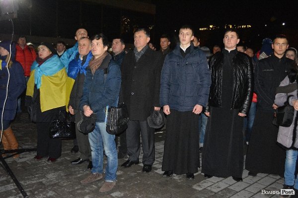 У Луцьку згадували Революцію Гідності та молилися за загиблими. ФОТО. ВІДЕО