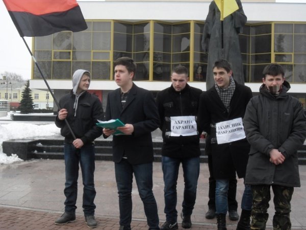 «Треті роковини Януковича» у Луцьку. ФОТО