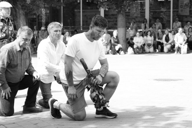 Лучани попрощалися із Героєм Романом Гаврилюком