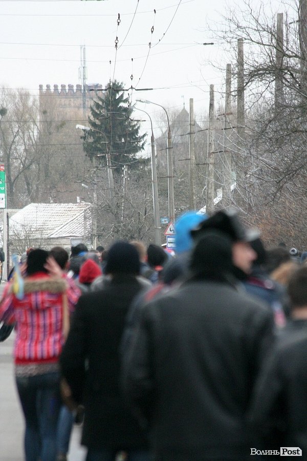 Студентський хід на підтримку євроінтеграції у Луцьку. ФОТО