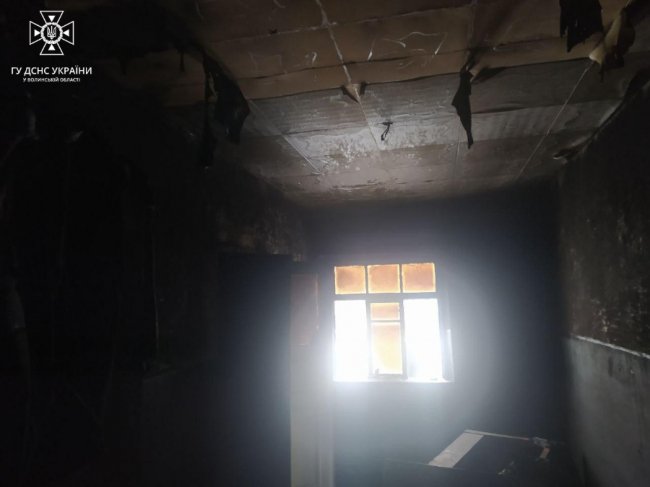 На Волині під час пожежі житлового будинку загинув чоловік