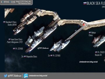 Майже всі російські ракетоносці втекли з Криму