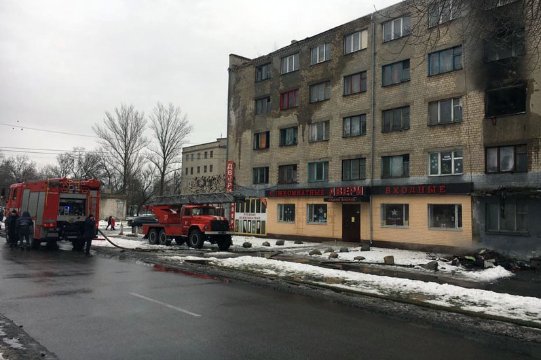 У Павлограді горів гуртожиток, є постраждалі